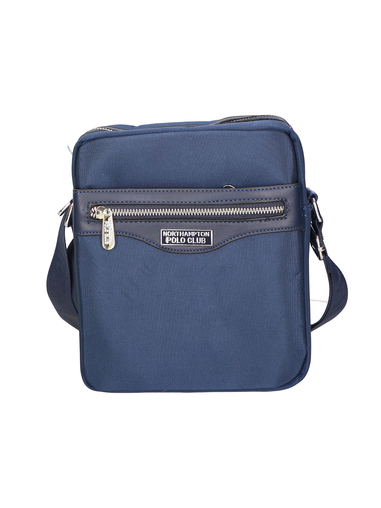 Borsa a tracolla uomo Pelle PU e nylon PCL3071-BLU Northampton Polo Club