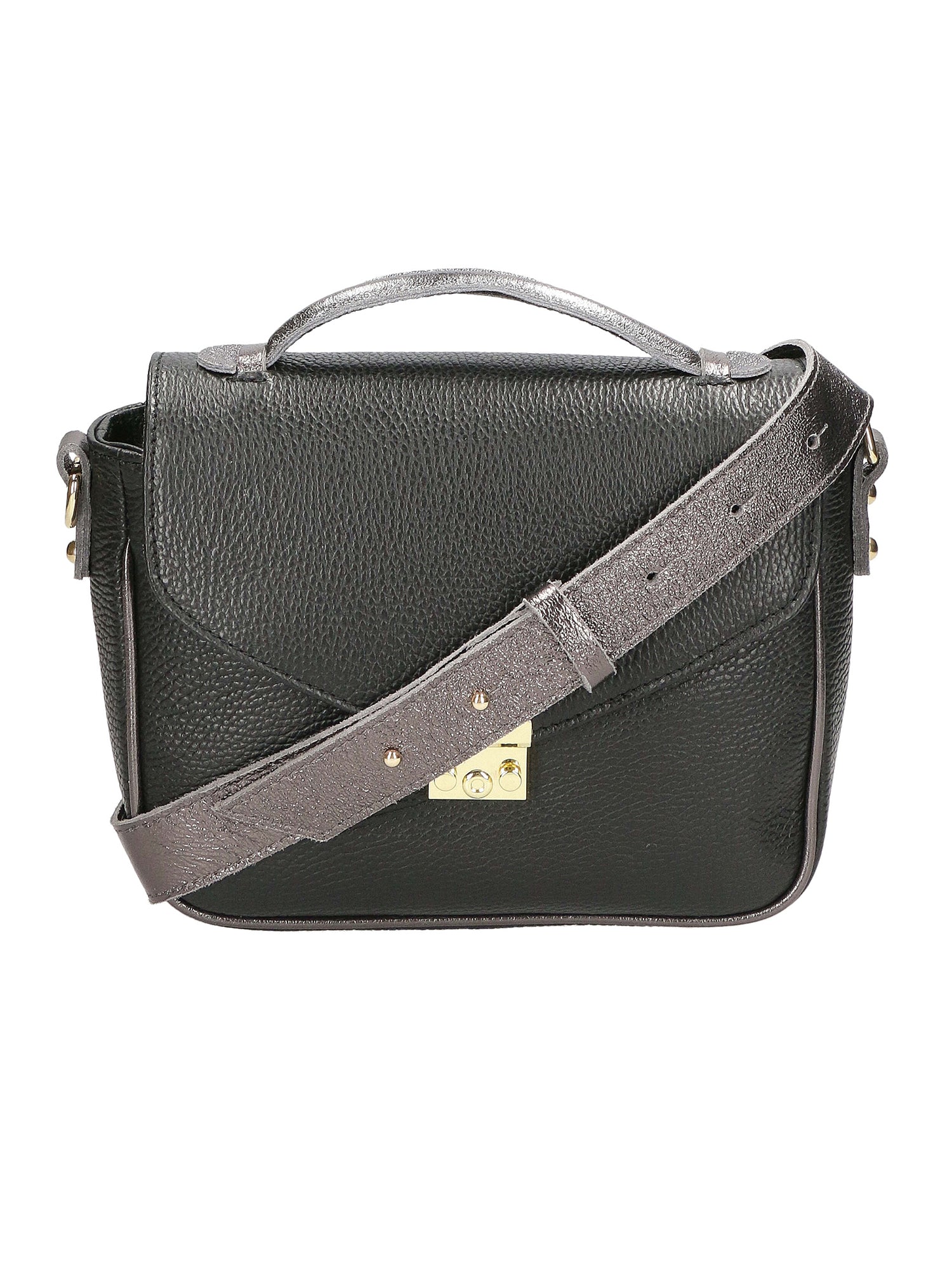 Aida Borsa a mano da donna Vera pelle 04723-NERO L020 Gave Lux