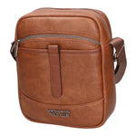 Borsa a tracolla uomo 100% PU Leather PCL3006-BROWN Northampton Polo Club
