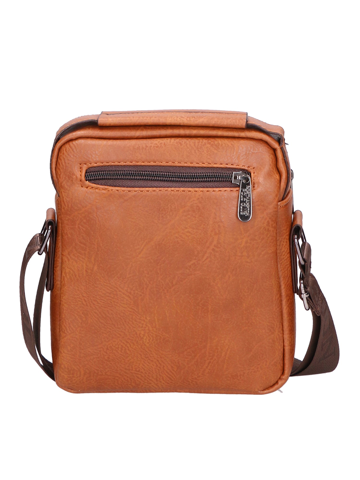 Borsa a tracolla uomo 100% pelle PU PCL3056-BROWN Northampton Polo Club