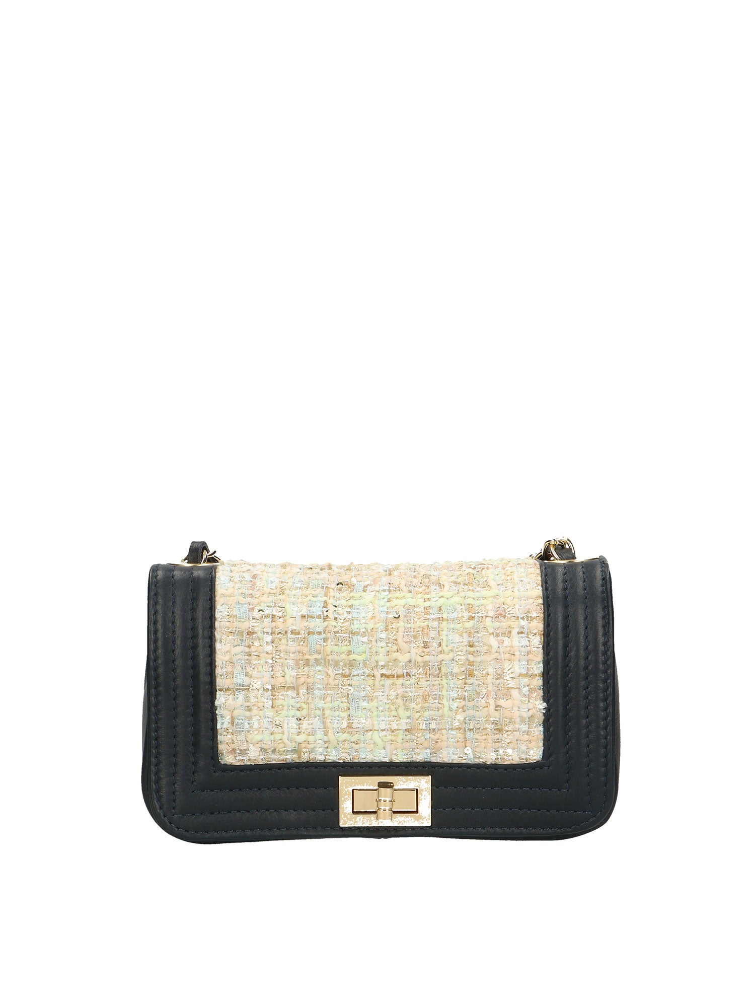 Florelle Borsa a tracolla donna Vera pelle 1511-BLU Gave Lux