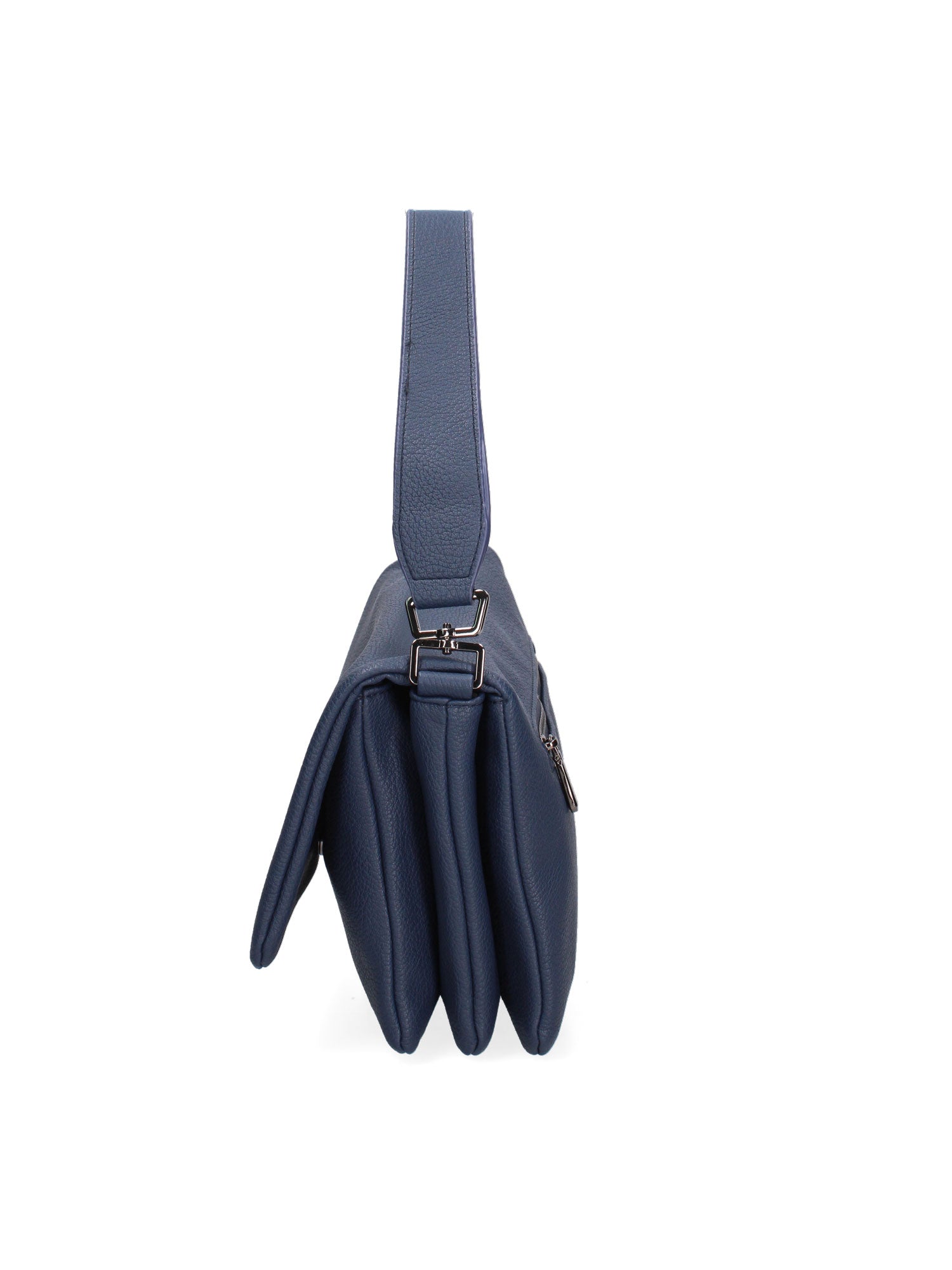 Borsa a spalla da donna Ecopelle vegana 637-1-NAVY BLUE Diana&co