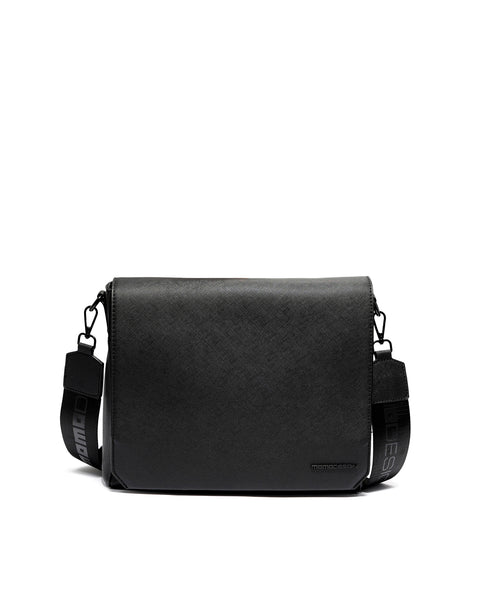 Borsa a tracolla da uomo Tessuto & Cotone MO-49SF-BLACK