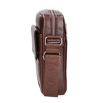 Borsa a tracolla uomo in pelle PU Casual PCL3079-BROWN Northampton Polo Club