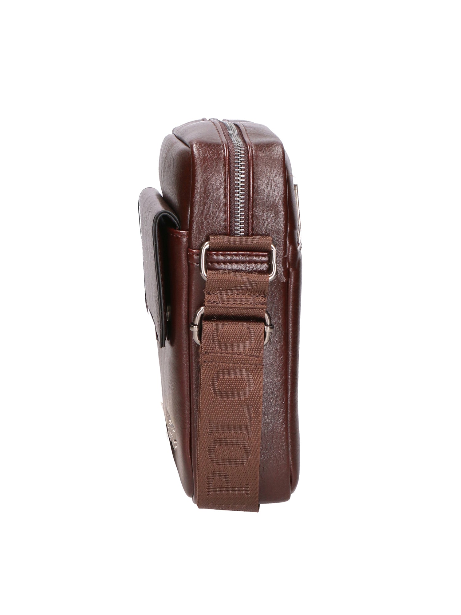 Borsa a tracolla uomo in pelle PU Casual PCL3079-BROWN Northampton Polo Club