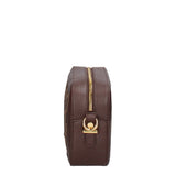 Brisella Borsa a tracolla da donna 100% poliuretano B16175-MARRONE Braccialini