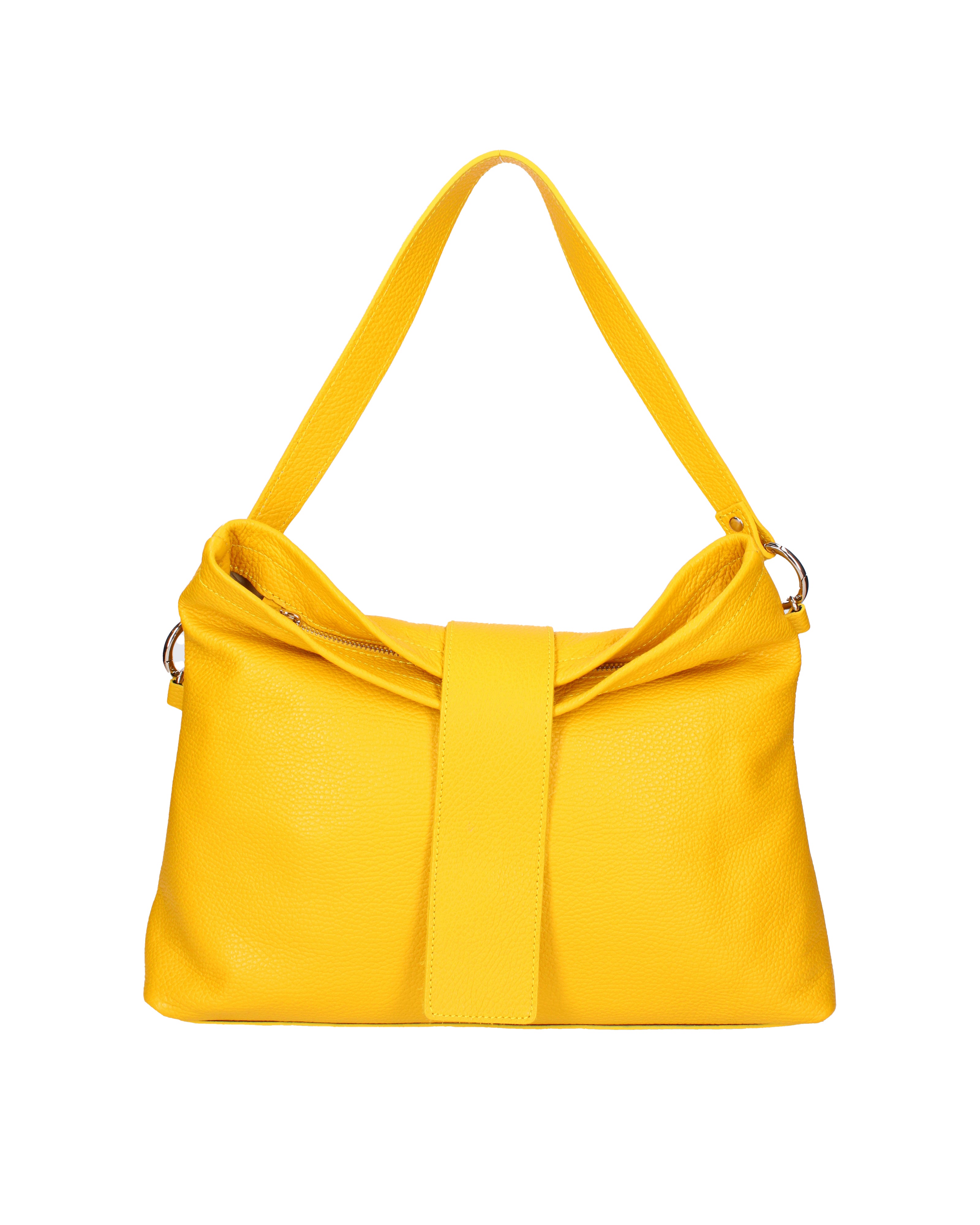 Grace Borsa a spalla da donna Vera pelle 07158-D04 GIALLO Viola Castellani