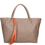 Rosalie Borsa a spalla da donna 100% pelle 06503-TAUPE Gave Lux