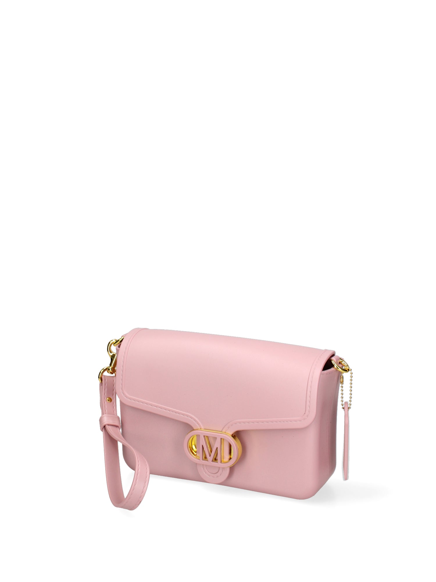Borsa a tracolla da donna 100% PVC FLAT-BUBLE-OLD ROSE - GOLD Marc Ellis