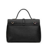 Borsa a mano da donna 100% pelle vegana PU 755-2PT-BLACK Diana&co