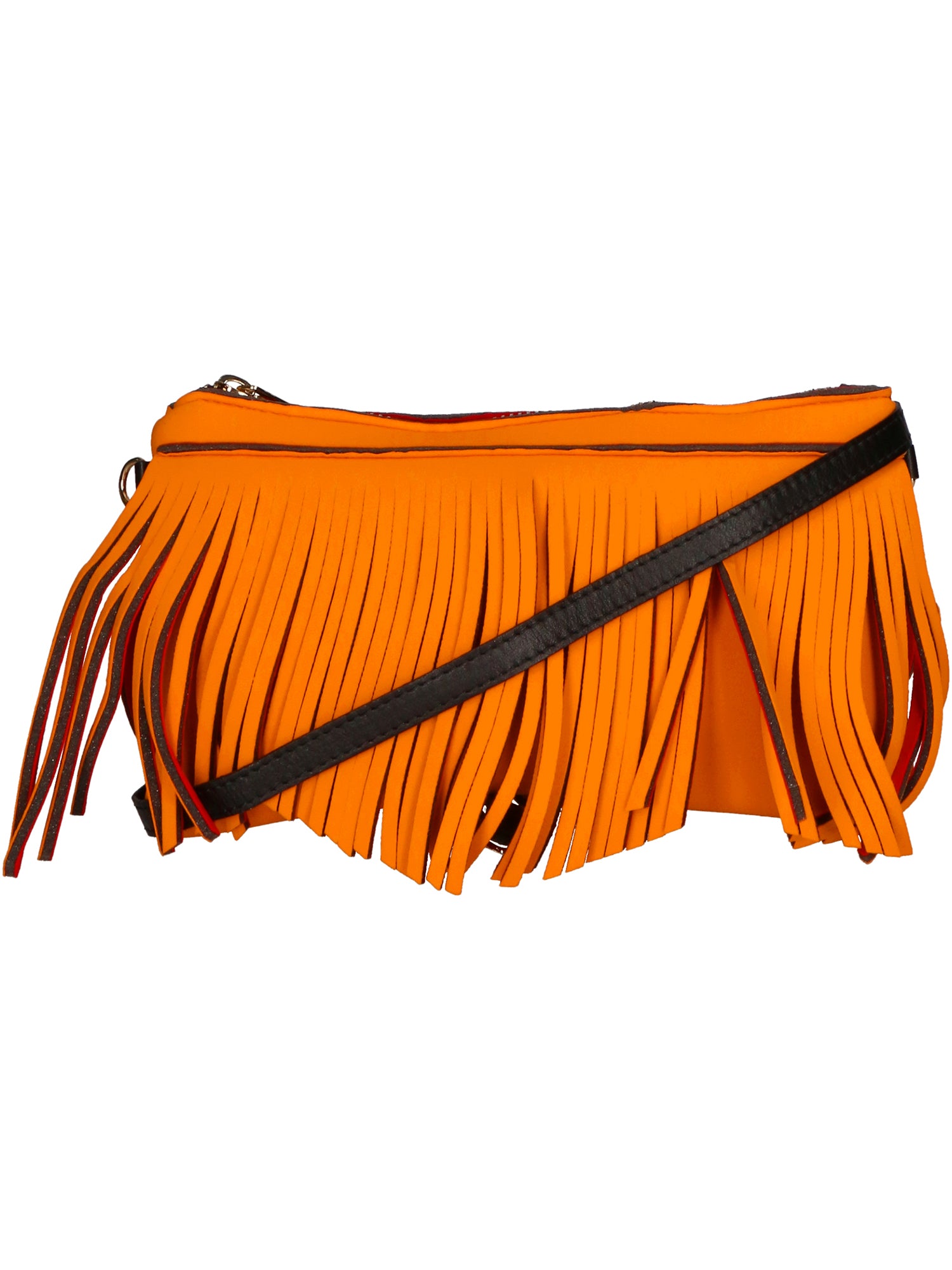 Oxsana Borsa a spalla da donna Neoprene 1311-ARANCIO ORANGE Gave Lux