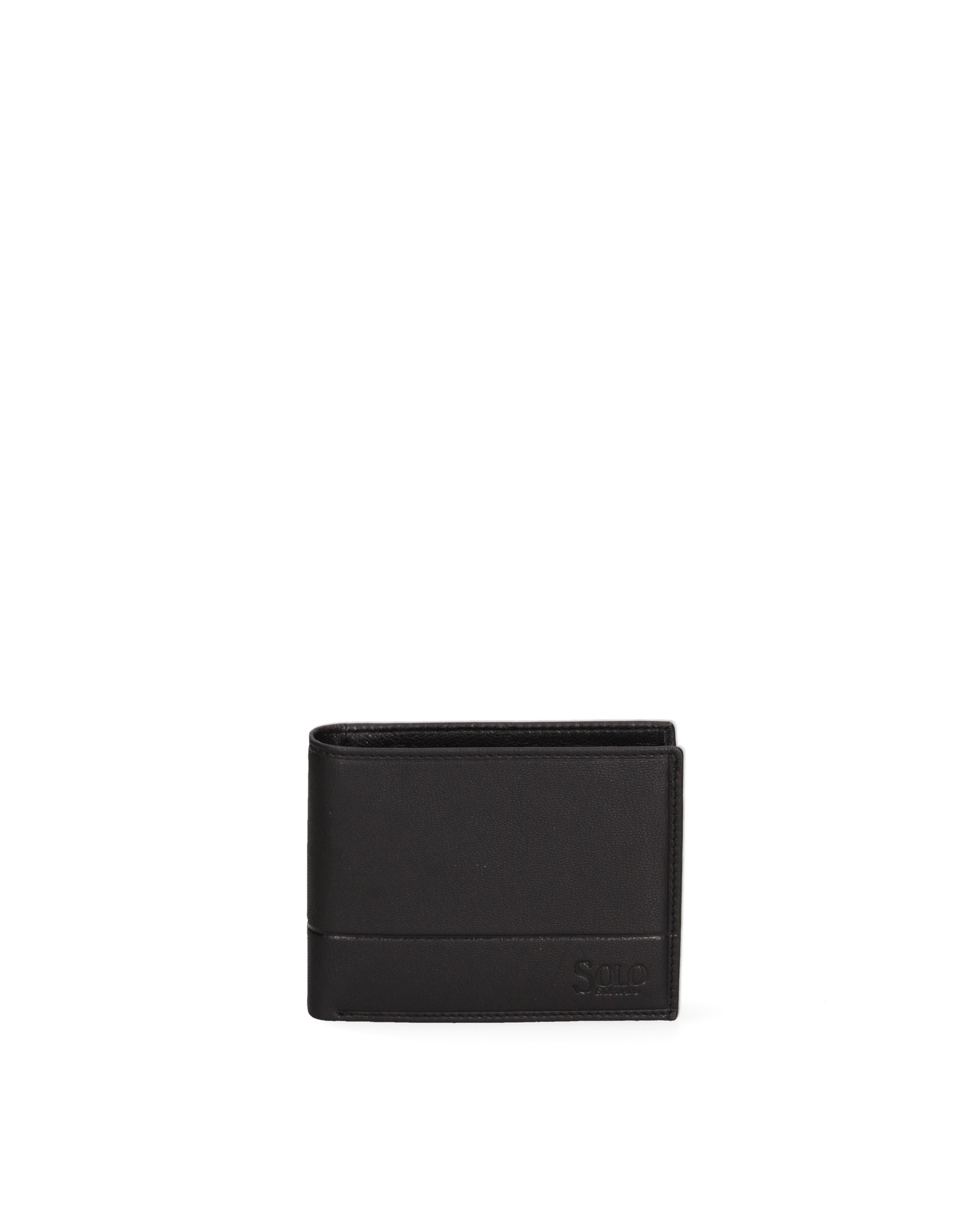 Portafoglio uomo in vera pelle Casual K35236P029-NERO Solo Soprani