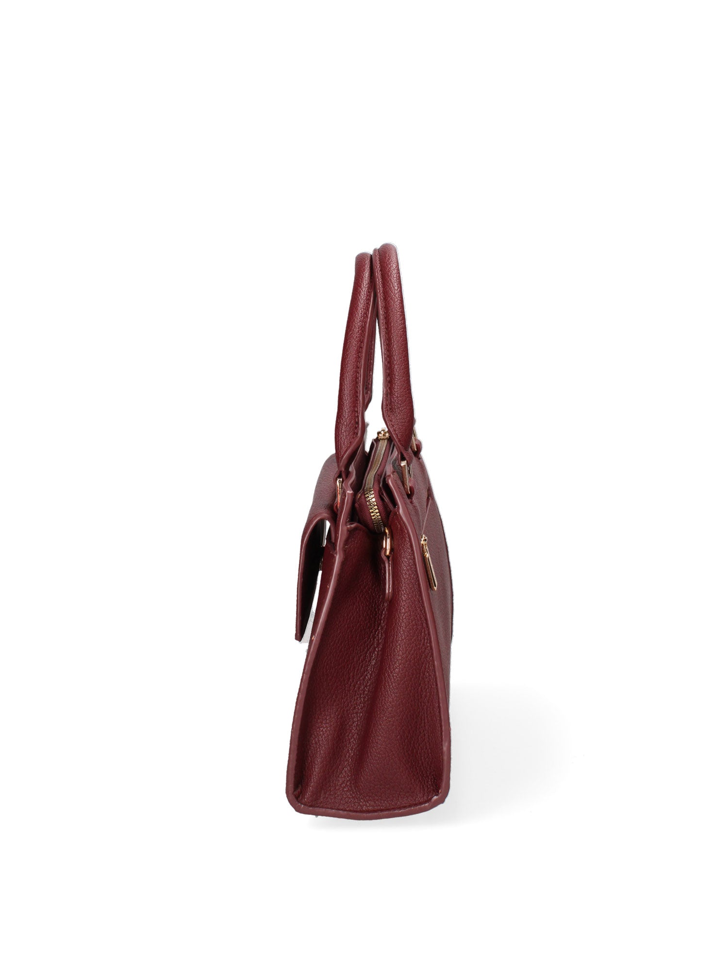 Borsa a mano da donna Ecopelle e Zip 614-2-BORDEAUX Diana&co