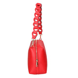 Livia Borsa a spalla da donna Vera pelle 06443-ROSSO FERRARI Gave Lux