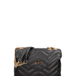 Borsa a spalla da donna Vera pelle JR-W-1105SA-BLACK-GOLD John Richmond