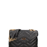 Borsa a spalla da donna Vera pelle JR-W-1105SA-BLACK-GOLD John Richmond