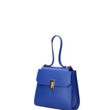 Borsa a mano da donna 100% pelle 07204-L115 BLUETTE Viola Castellani