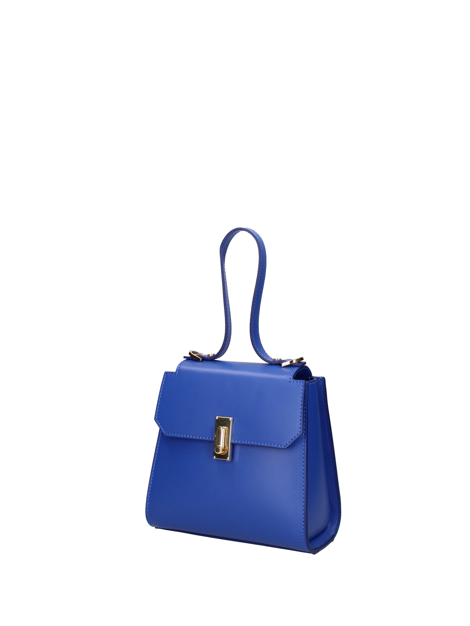 Borsa a mano da donna 100% pelle 07204-L115 BLUETTE Viola Castellani