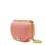 Borsa a mano da donna 100% PVC FLAT ZOE-MAUVE + LIGHT GOLD Marc Ellis