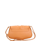 Borsa a spalla da donna Vera pelle 07152-D44 CUOIO Viola Castellani