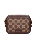 Brisella Borsa a tracolla da donna 100% poliuretano B16175-MARRONE Braccialini