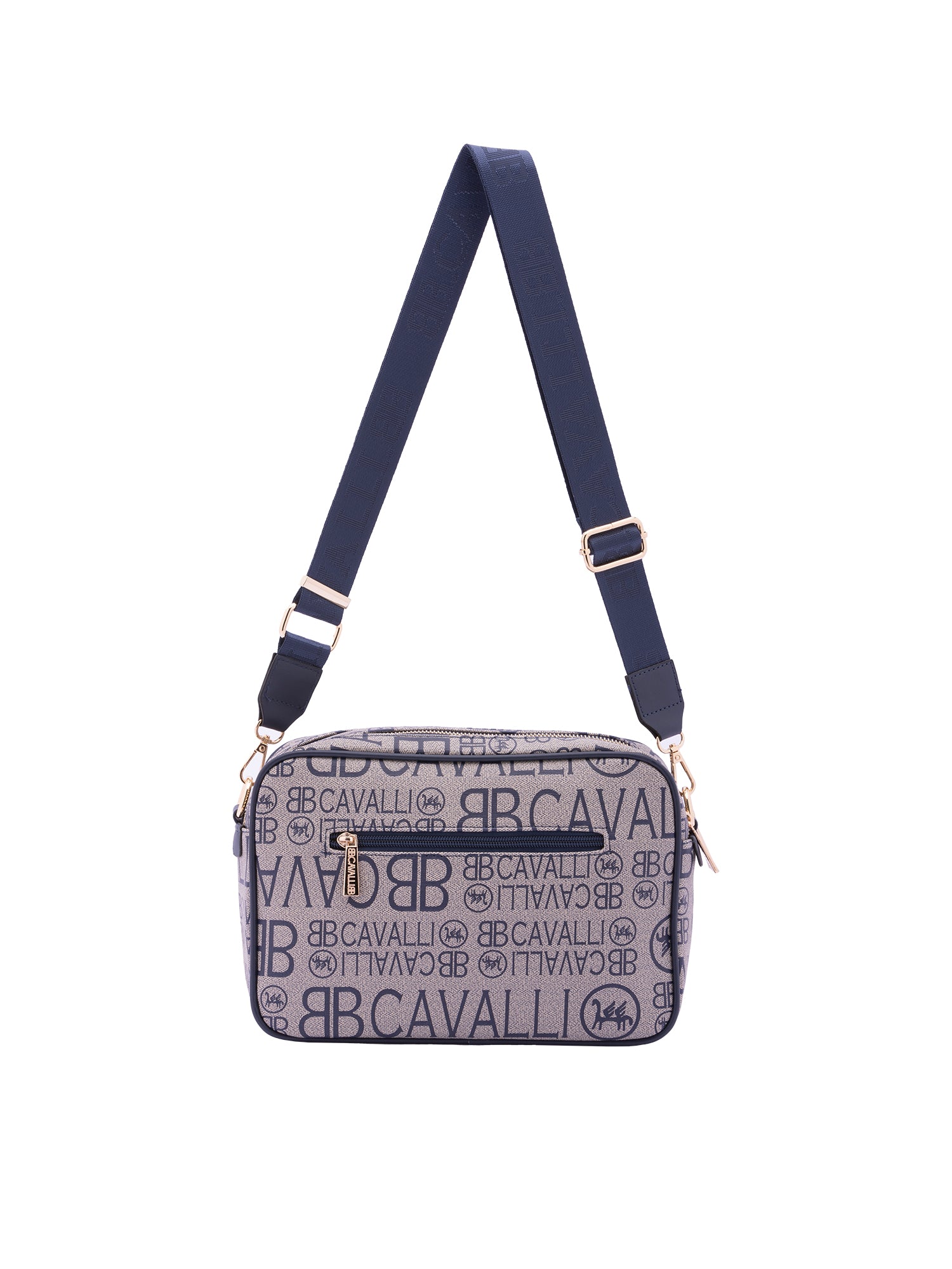 Borsa a tracolla da donna Ecopelle BC1416-BLU B Cavalli