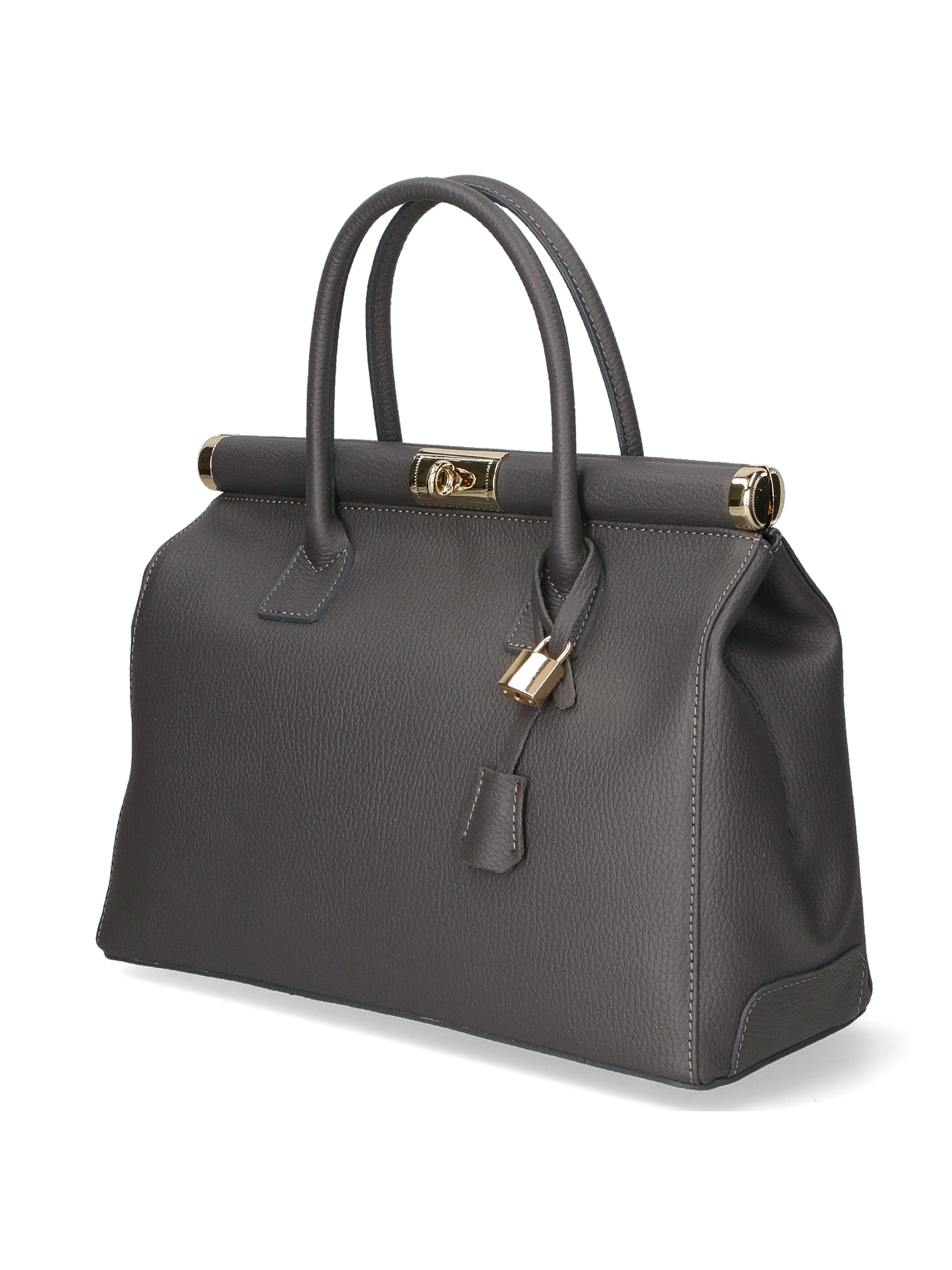 Aleria Borsa a mano da donna Vera pelle 8005-D27 CENERE Gave Lux