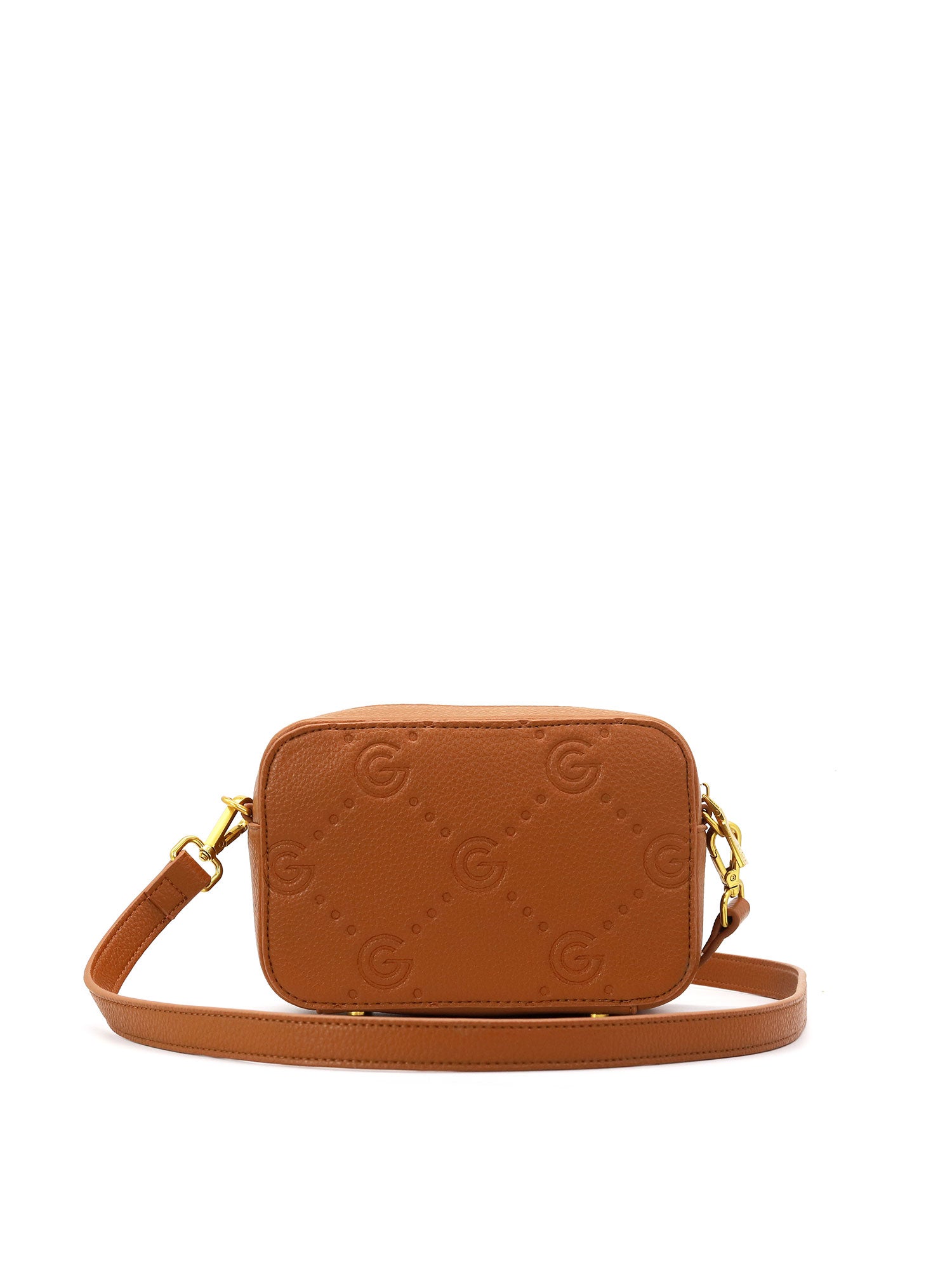 Borsa a tracolla da donna 100% pelle vegana PU GGB014CGN Gabriella G Firenze