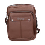 Borsa a tracolla uomo 100% PU Leather PCL3023-LIGHT BROWN Northampton Polo Club