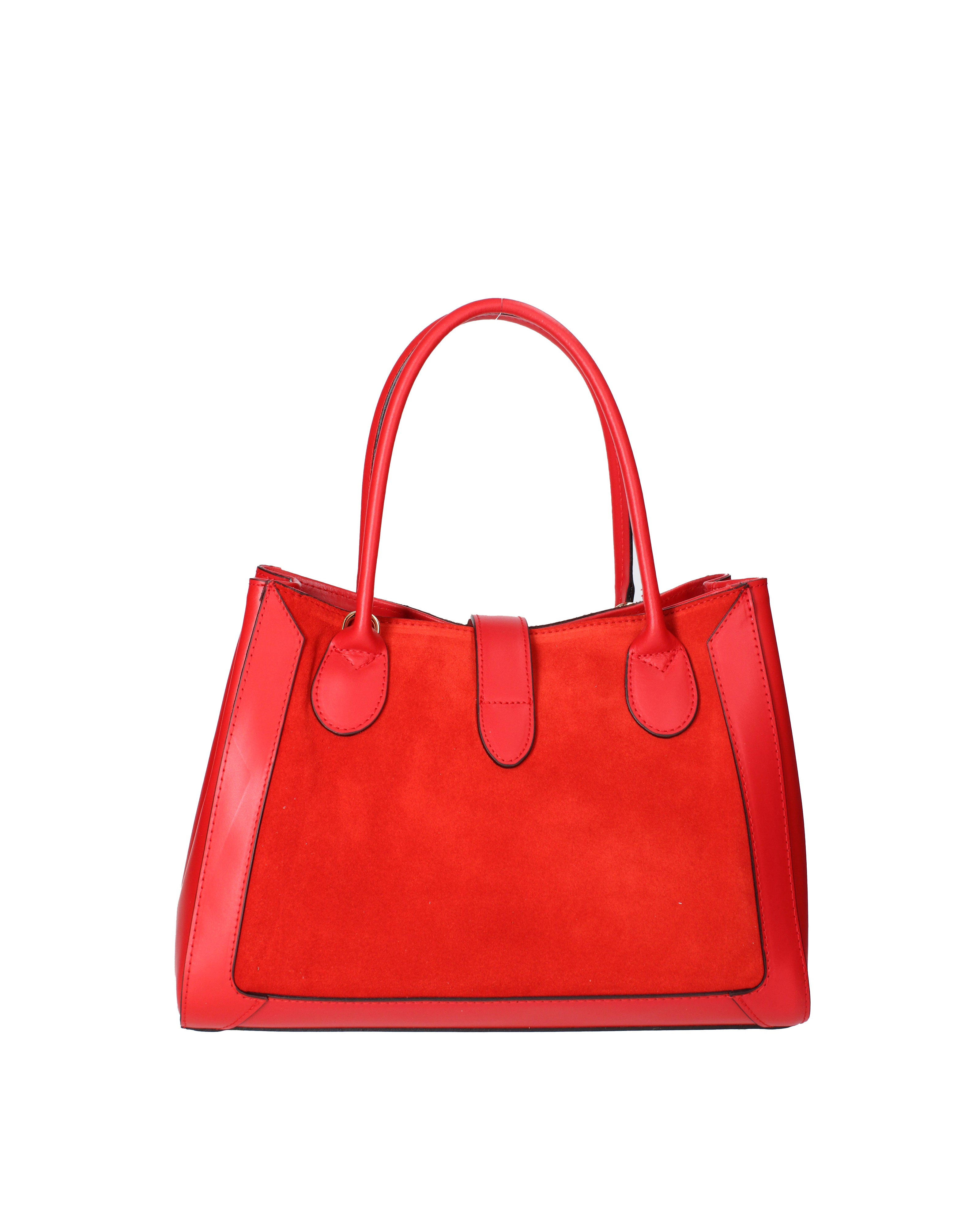 Jordana Borsa a mano da donna Vera pelle e suede 07150-L214 ROSSO Viola Castellani