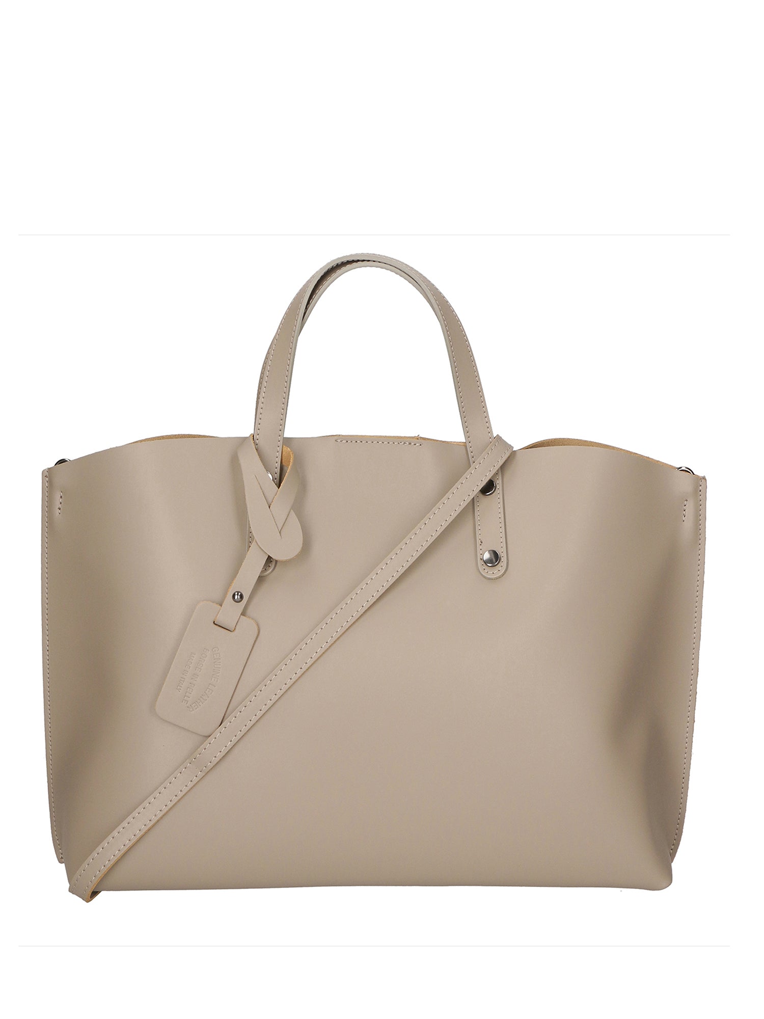 Lumena Borsa a mano da donna Vera pelle 2094-L110 TAUPE Gave Lux