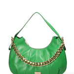 Borsa a spalla da donna Vera pelle JR-W-1167LNA-EMERALD GREEN-GOLD John Richmond