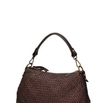 Novella Borsa a spalla da donna Vera pelle 7800-T.MORO Gave Lux