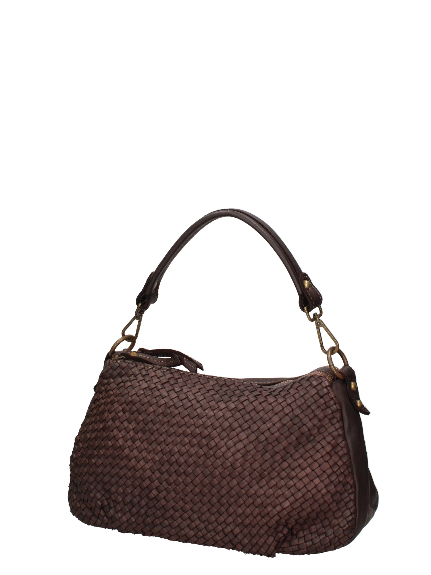 Novella Borsa a spalla da donna Vera pelle 7800-T.MORO Gave Lux