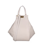 Lindsey Borsa a mano da donna 100% vera pelle 07162-D86 GRIGIO PERLA Viola Castellani