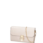 Borsa a tracolla da donna Vera pelle 00734-LU37 BEIGE Viola Castellani