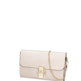 Borsa a tracolla da donna Vera pelle 00734-LU37 BEIGE Viola Castellani