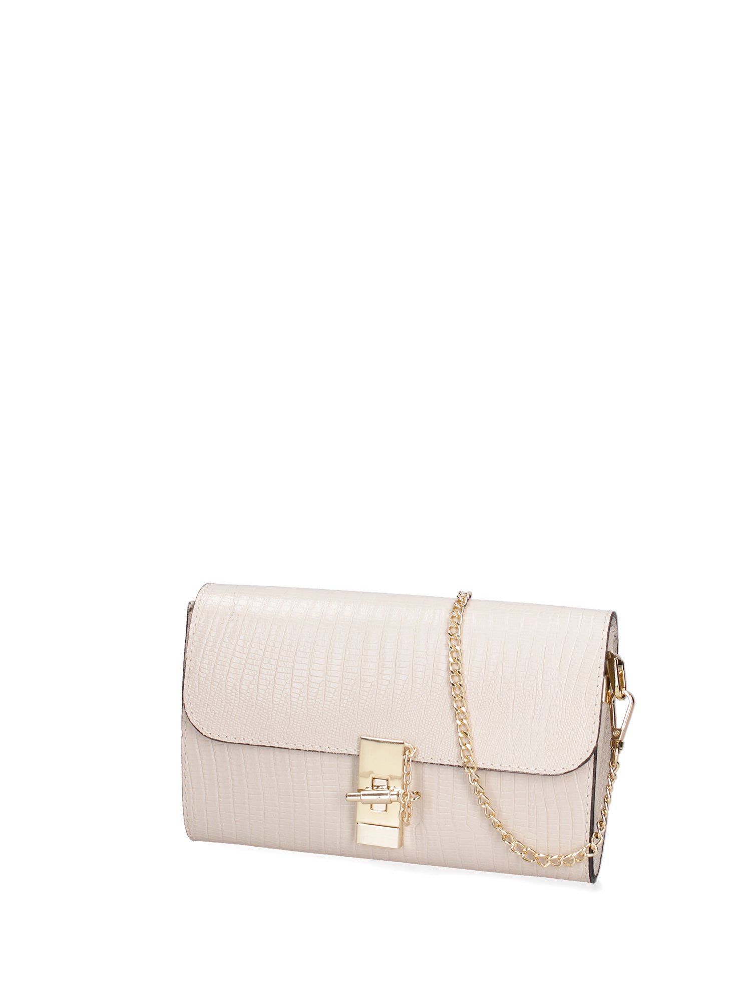 Borsa a tracolla da donna Vera pelle 00734-LU37 BEIGE Viola Castellani
