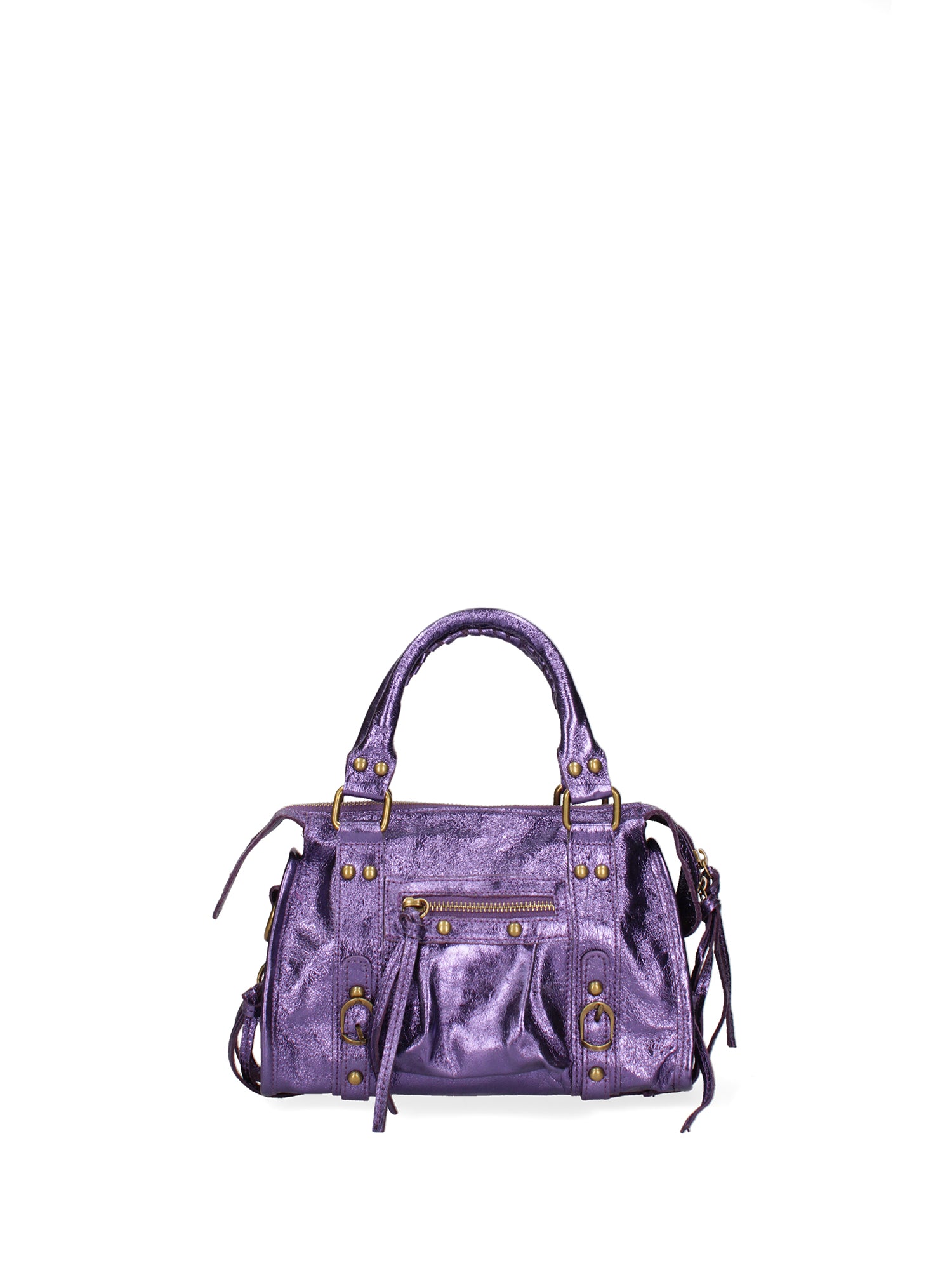 Solara Borsa a spalla da donna Vera pelle 06091 LM-L013 VIOLA Gave Lux