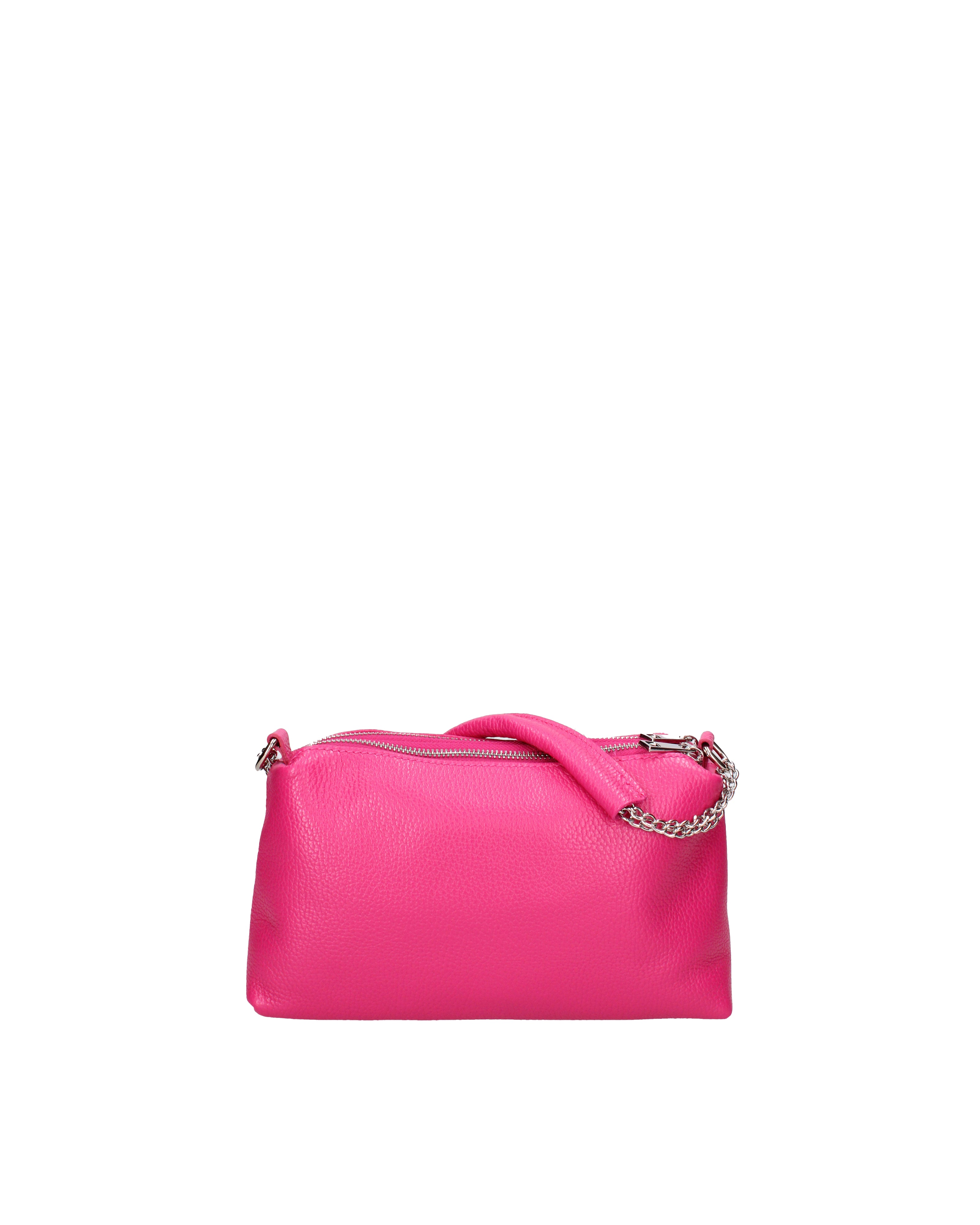Borsa a spalla da donna Vera pelle 07141-D02 FUXIA Viola Castellani