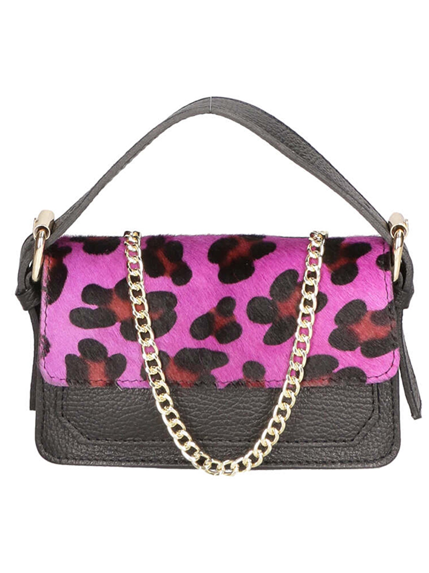Aleide Borsa a mano da donna Vera pelle 04858-LEO G FUXIA Gave Lux