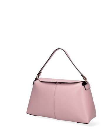 Borsa a spalla da donna Vera pelle 07154-D56 PINK Roberta Rossi