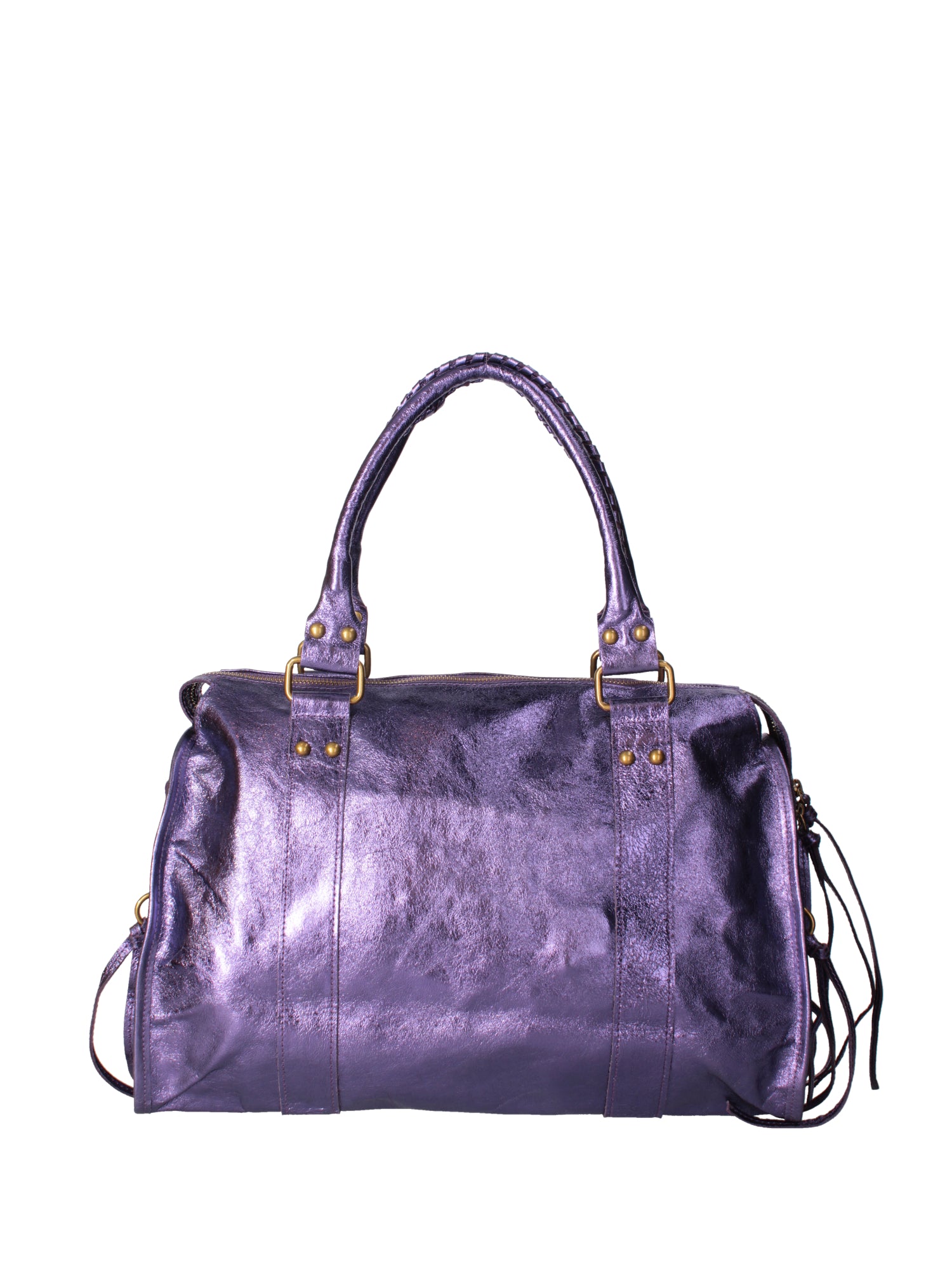 Novara Borsa a spalla da donna Vera pelle 06090 LM-L013 VIOLA Gave Lux