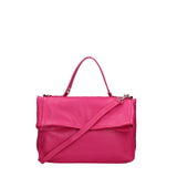 Borsa a spalla da donna Vera pelle 07159-D02 FUXIA Viola Castellani
