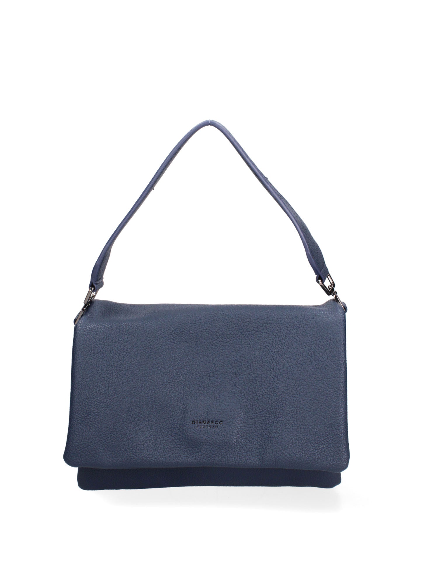 Borsa a spalla da donna Ecopelle vegana 637-1-NAVY BLUE Diana&co