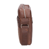 Borsa a tracolla uomo 100% pelle PU PCL3009-COFFEE Northampton Polo Club