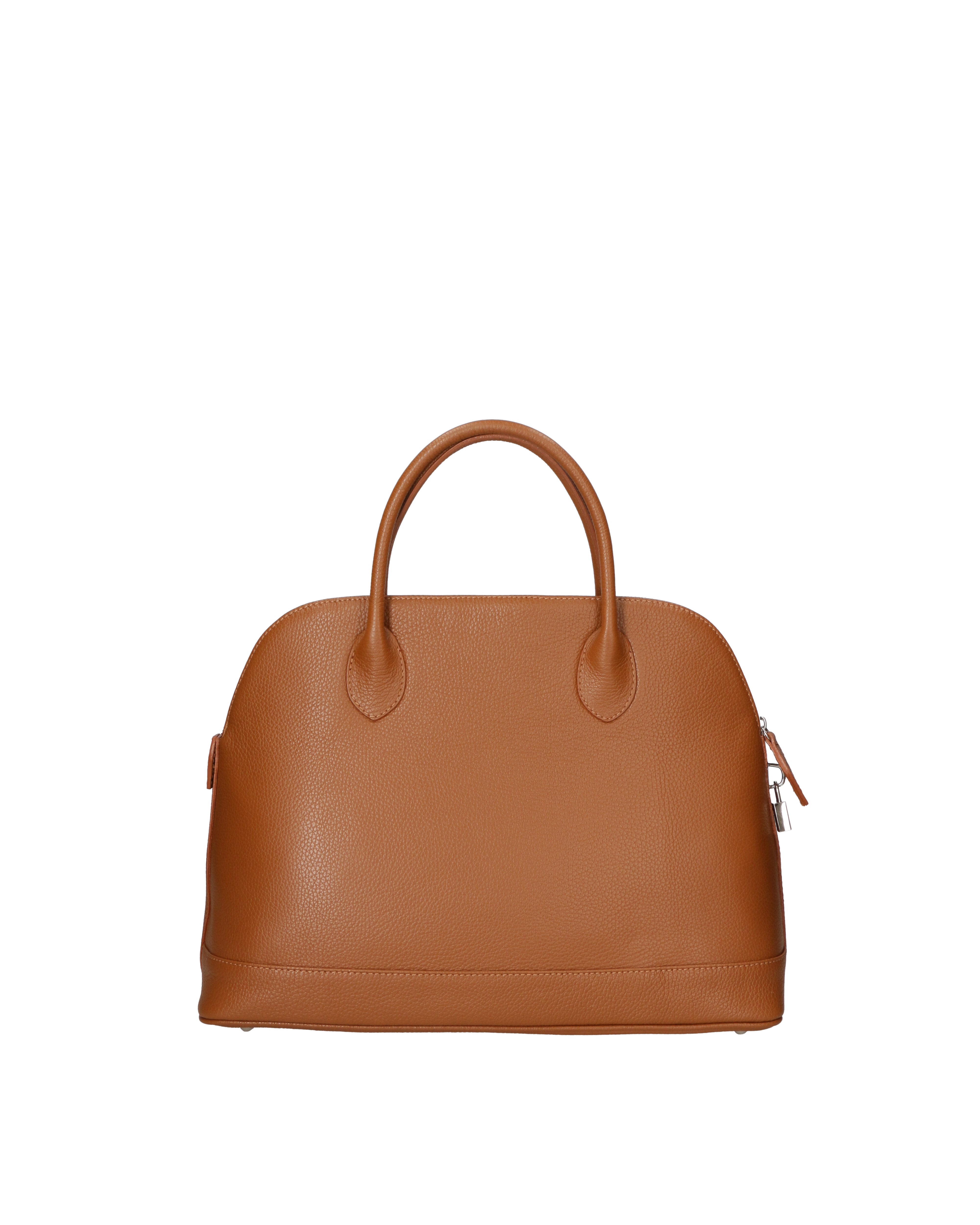 Silvana Chic Borsa a mano da donna 100% pelle 80028 5197-D17 CUOIO SCURO Gave Lux