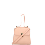 Borsa a mano da donna 100% pelle 07204-L805 LILLA Viola Castellani
