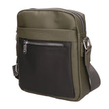 Borsa a tracolla uomo 100% PU Leather PCL3015-GREEN-BLACK Northampton Polo Club