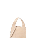 Borsa a mano da donna Vera pelle effetto cocco 07220-C37 BEIGE Roberta Rossi
